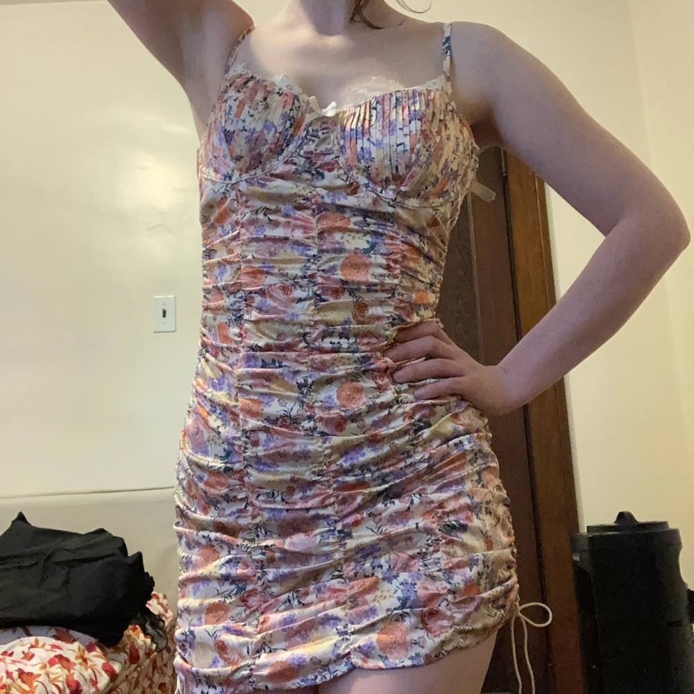 For Love and Lemons floral mini dress